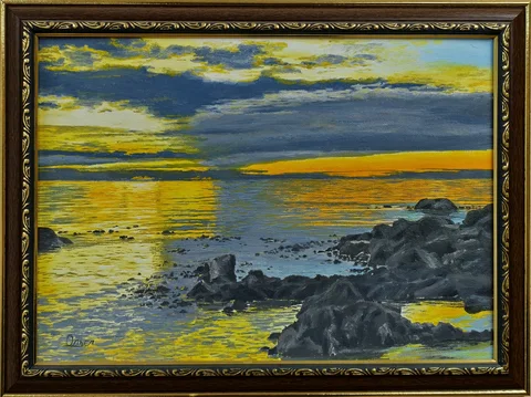 Закат на море